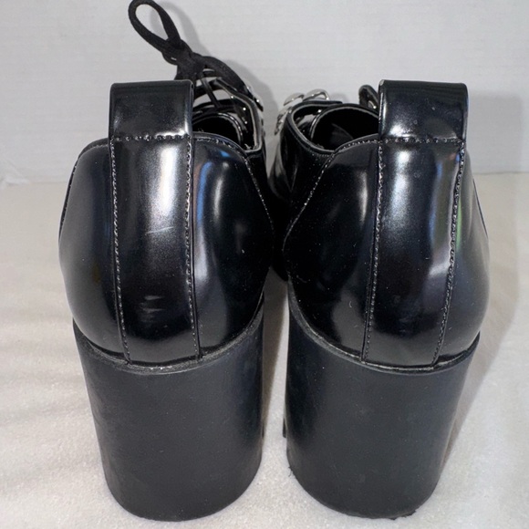 Zara Trafaluc Black Platform Shoes Womens Y2K Chunky Women’s Shoes Size 37-READ - Picture 6 of 13